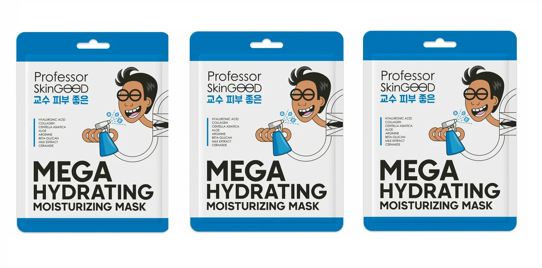 

Маска для лица Professor SkinGOOD Увлажняющая Mega Hydrating Moisturizing Mask 3 шт, Mega Hydrating Moisturizing Mask