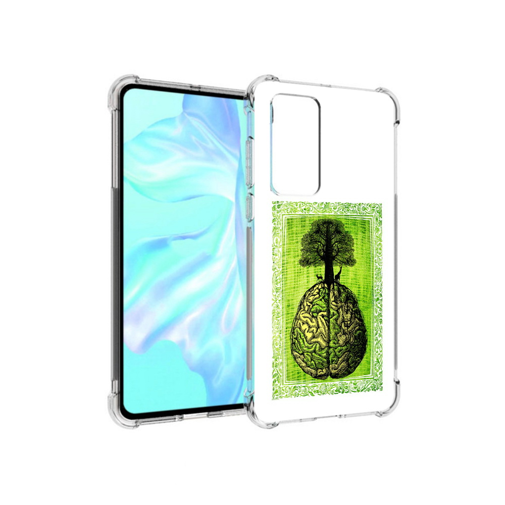 

Чехол MyPads Tocco для Huawei P40 абстракция здоровый мозг, Прозрачный, Tocco