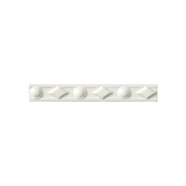 

Бордюр Ceramiche Grazia Electa Diamantato Bianco Matt керамика белый 3 x 20 см