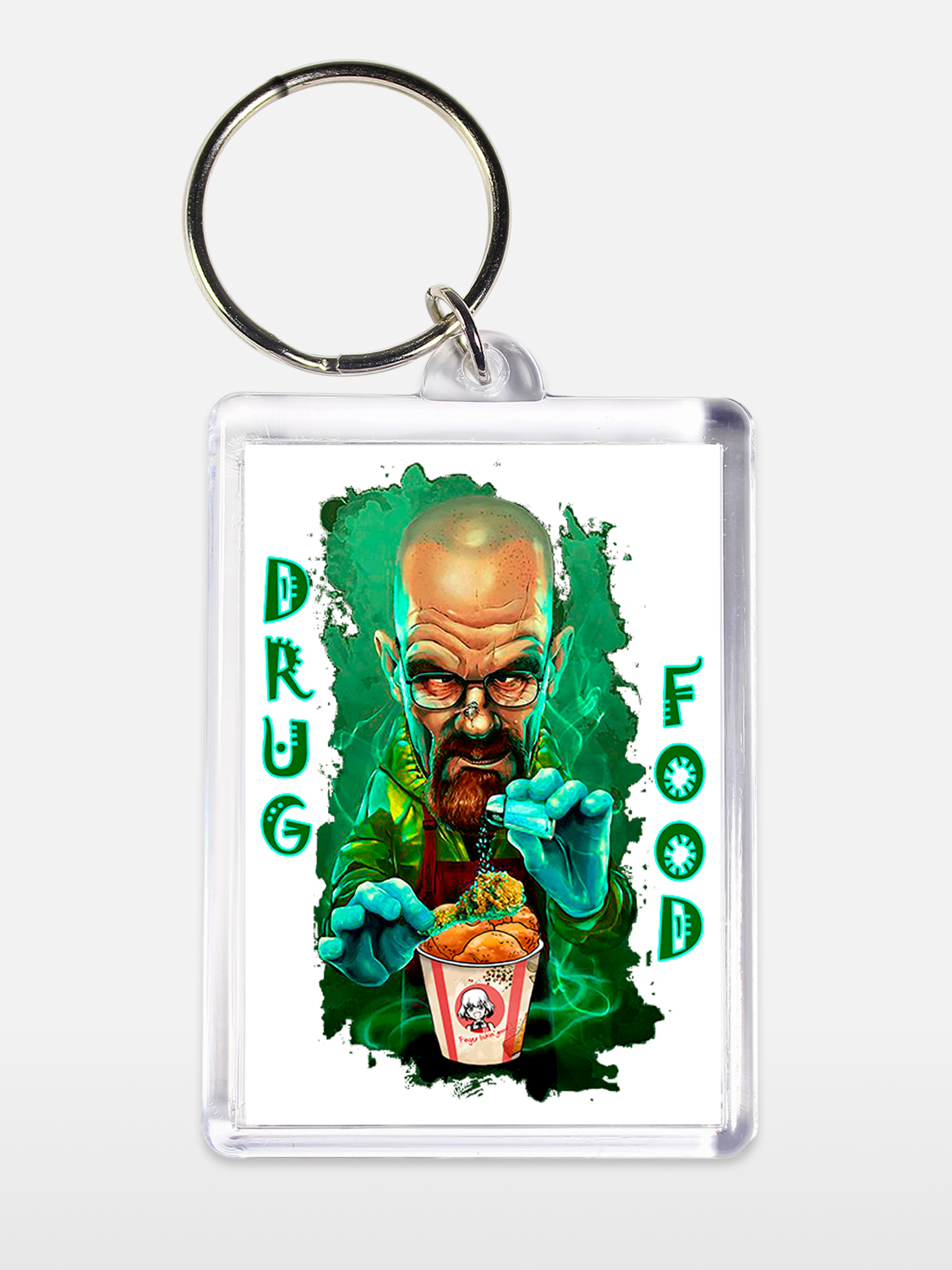 Брелок унисекс Drug food белый