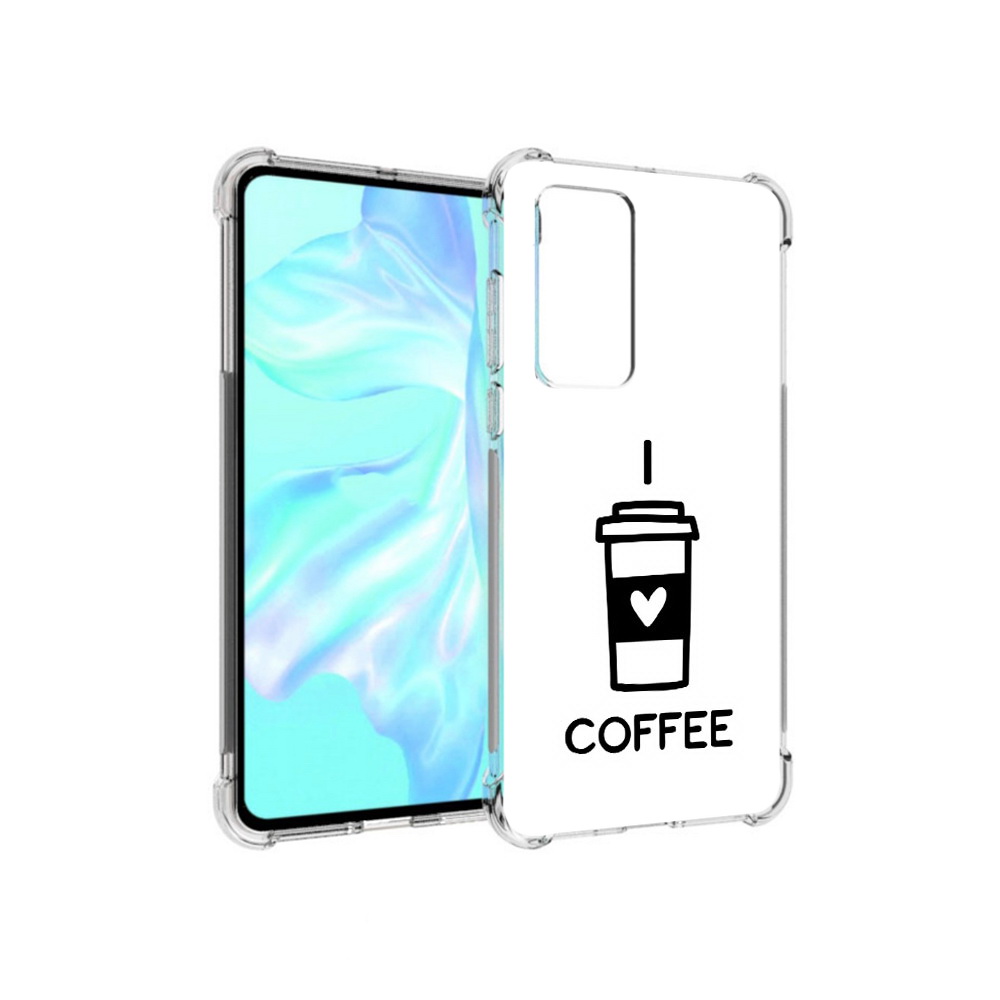 

Чехол MyPads Tocco для Huawei P40 Я люблю кофе, Прозрачный, Tocco