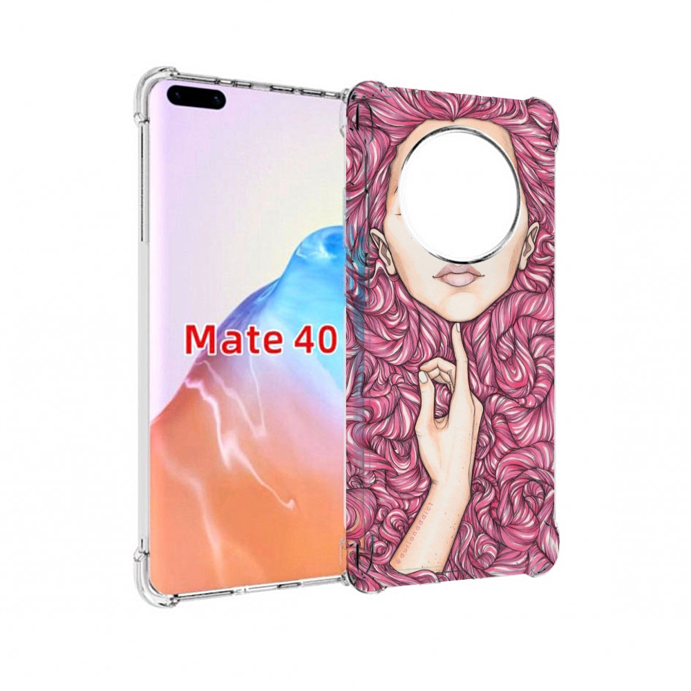

Чехол MyPads Tocco для Huawei Mate 40 девушка утонула в волосах женский, Прозрачный, Tocco