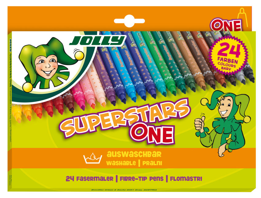 

Фломастеры "Superstars One", 24 цвета