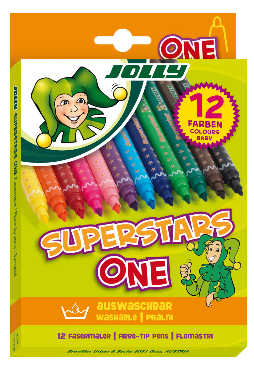 

Фломастеры "Superstars One", 12 цветов