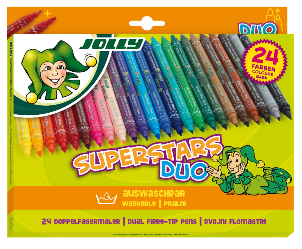 

Фломастеры "Superstars Duo", 24 цвета