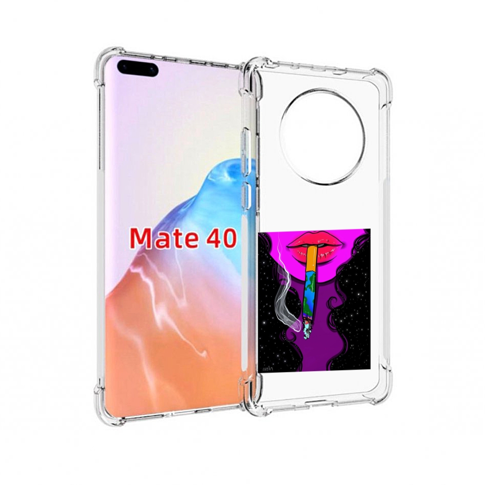 

Чехол MyPads Tocco для Huawei Mate 40 девушка курит землю женский, Прозрачный, Tocco
