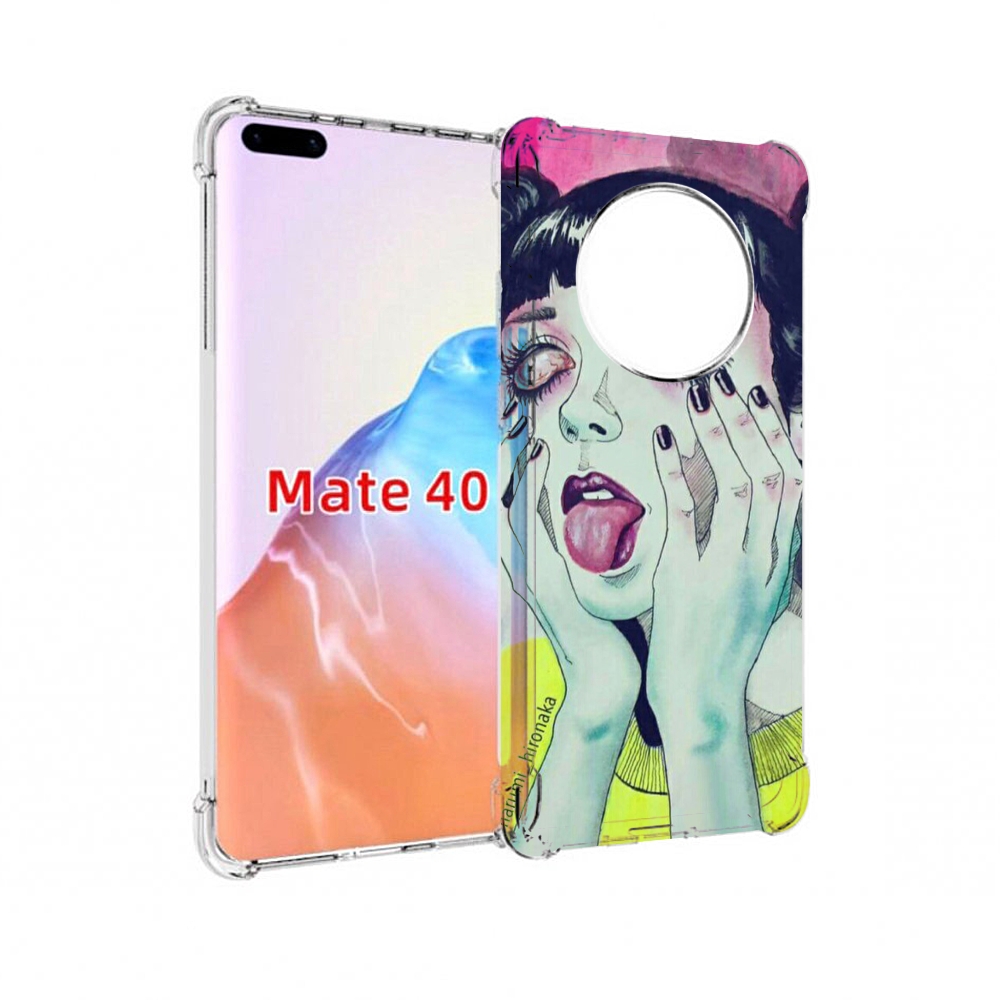 

Чехол MyPads Tocco для Huawei Mate 40 девушка без зрачков, Прозрачный, Tocco