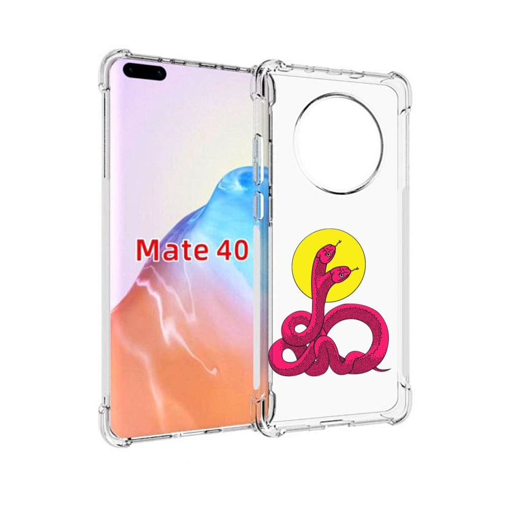 

Чехол MyPads Tocco для Huawei Mate 40 двухголовая-змея, Прозрачный, Tocco