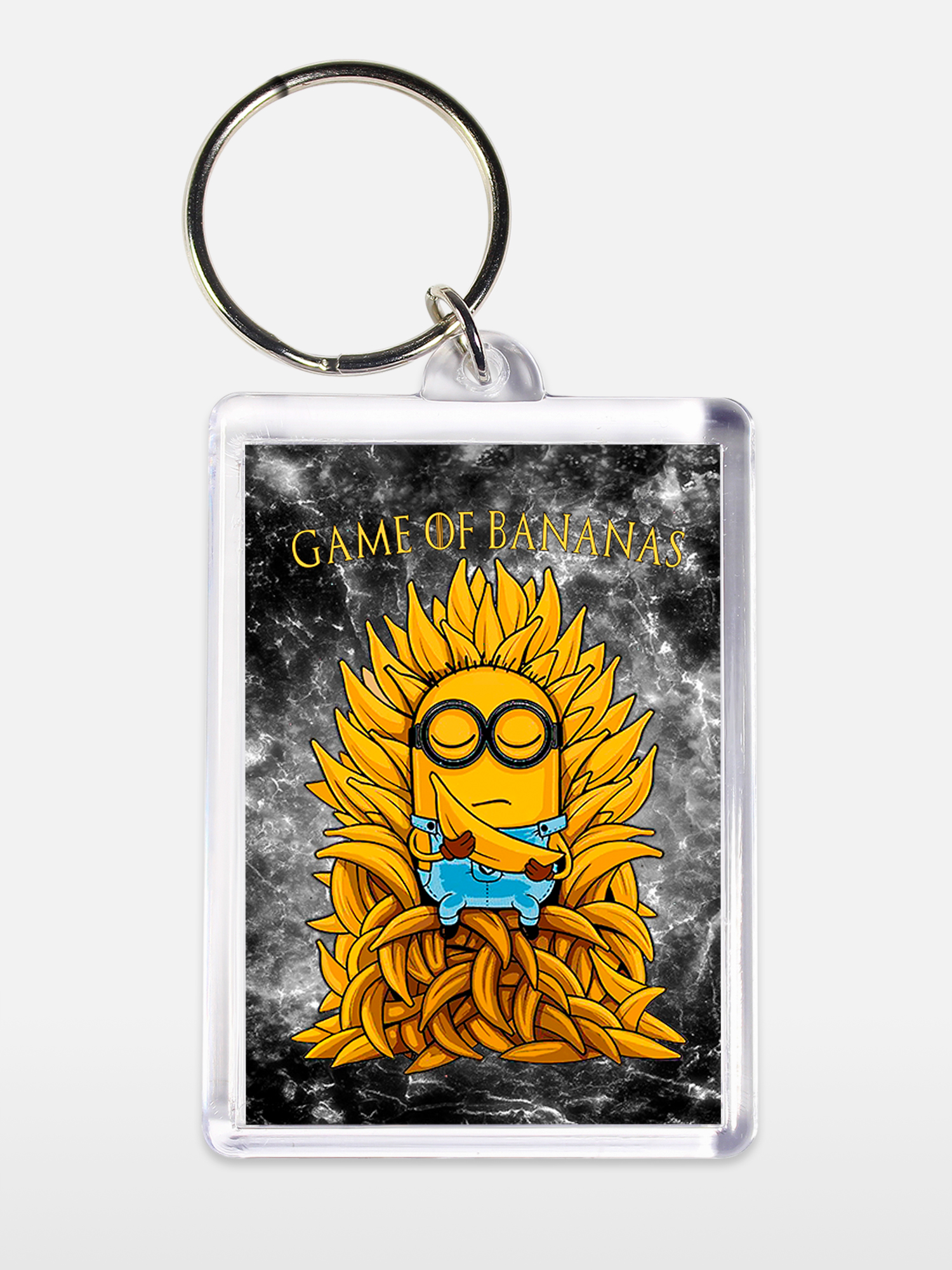 Брелок унисекс Игра бананов белый