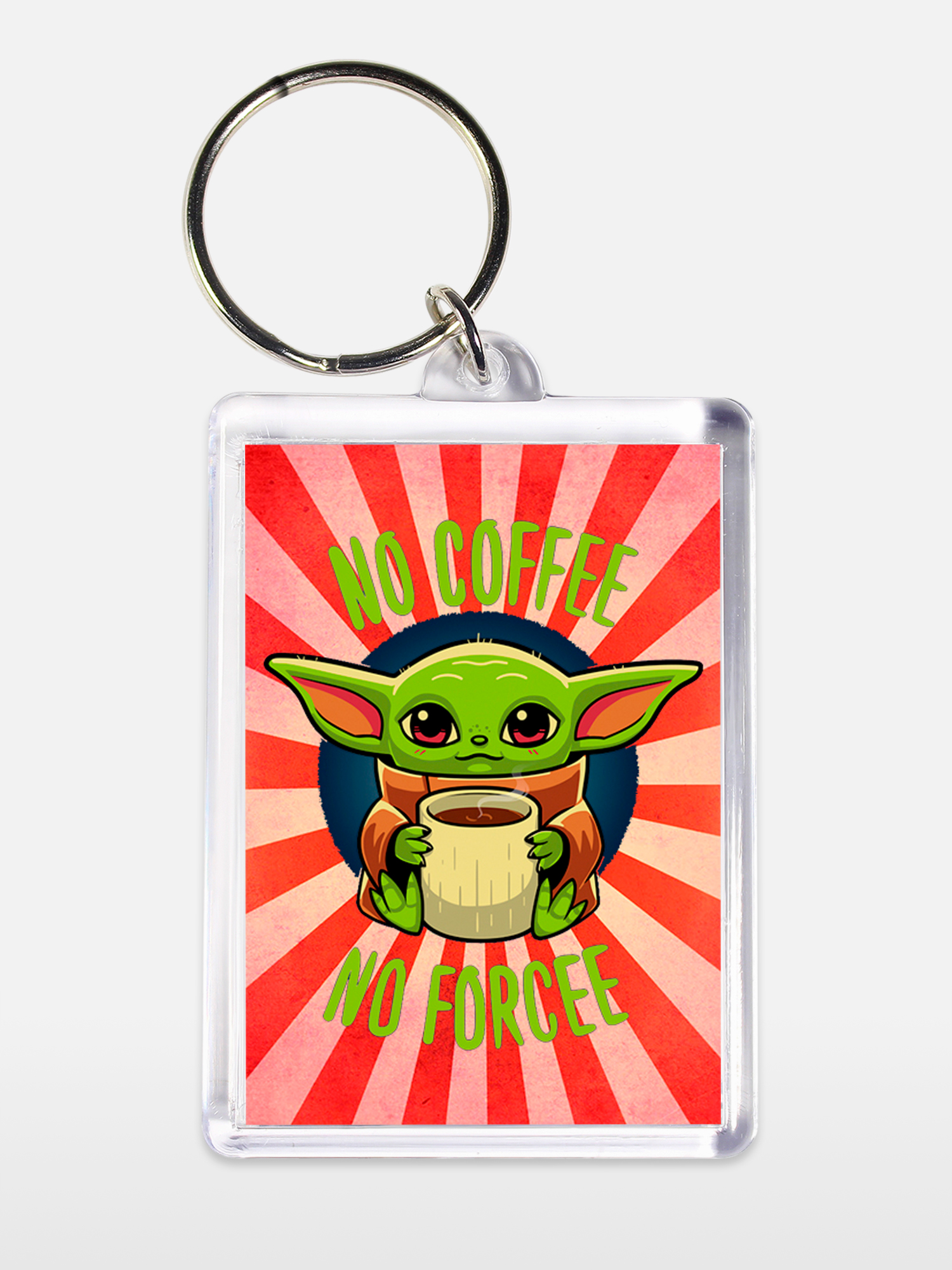 Брелок унисекс Грогу с кофе белый