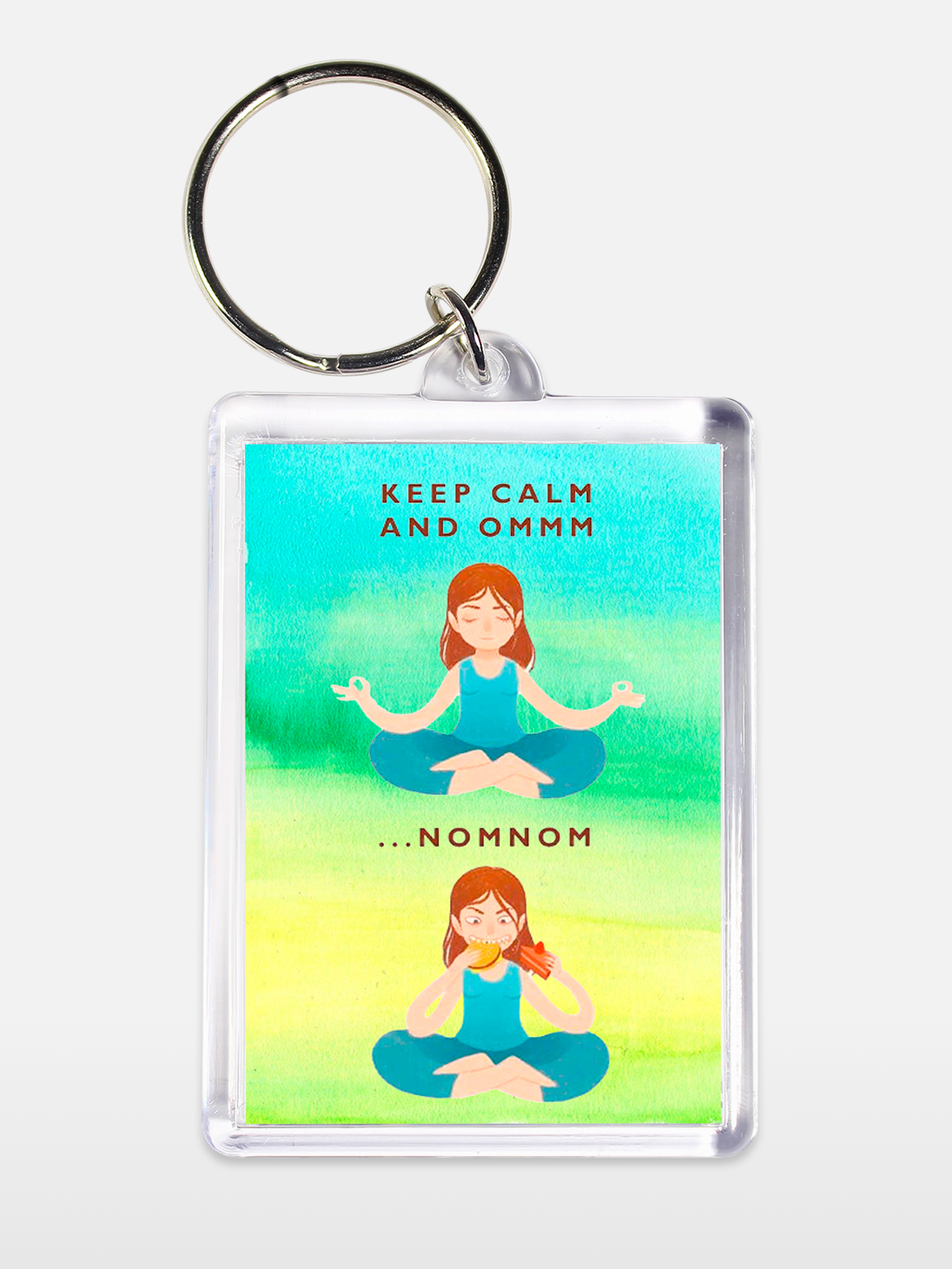 Брелок унисекс Ом ном ном белый