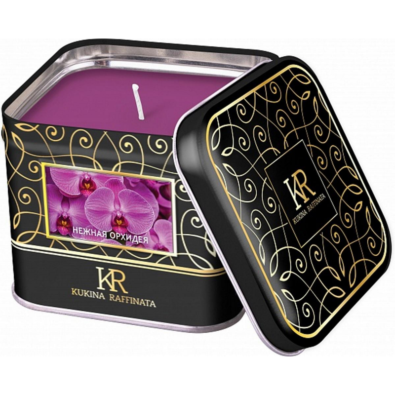 

Свеча ароматическая в жестяной банке Нежная орхидея 1484854