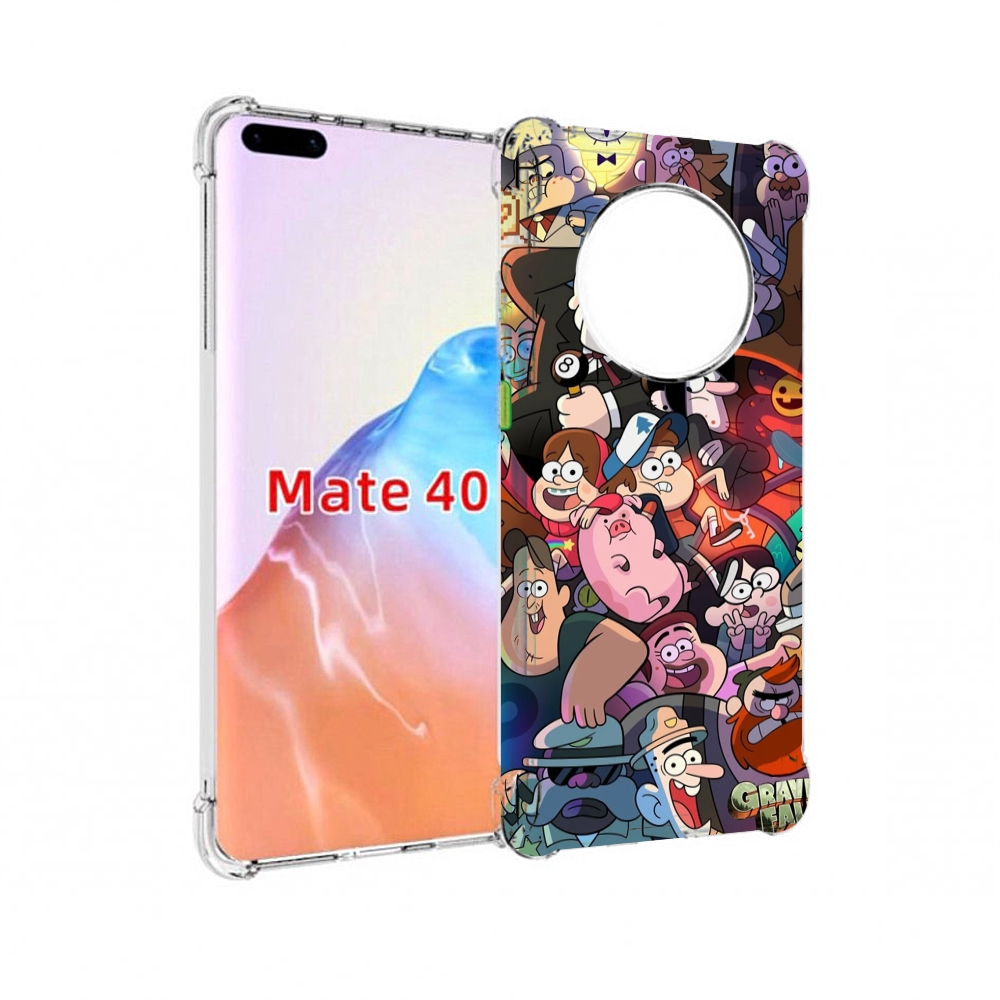 

Чехол MyPads Tocco для Huawei Mate 40 гравити-фолз, Прозрачный, Tocco