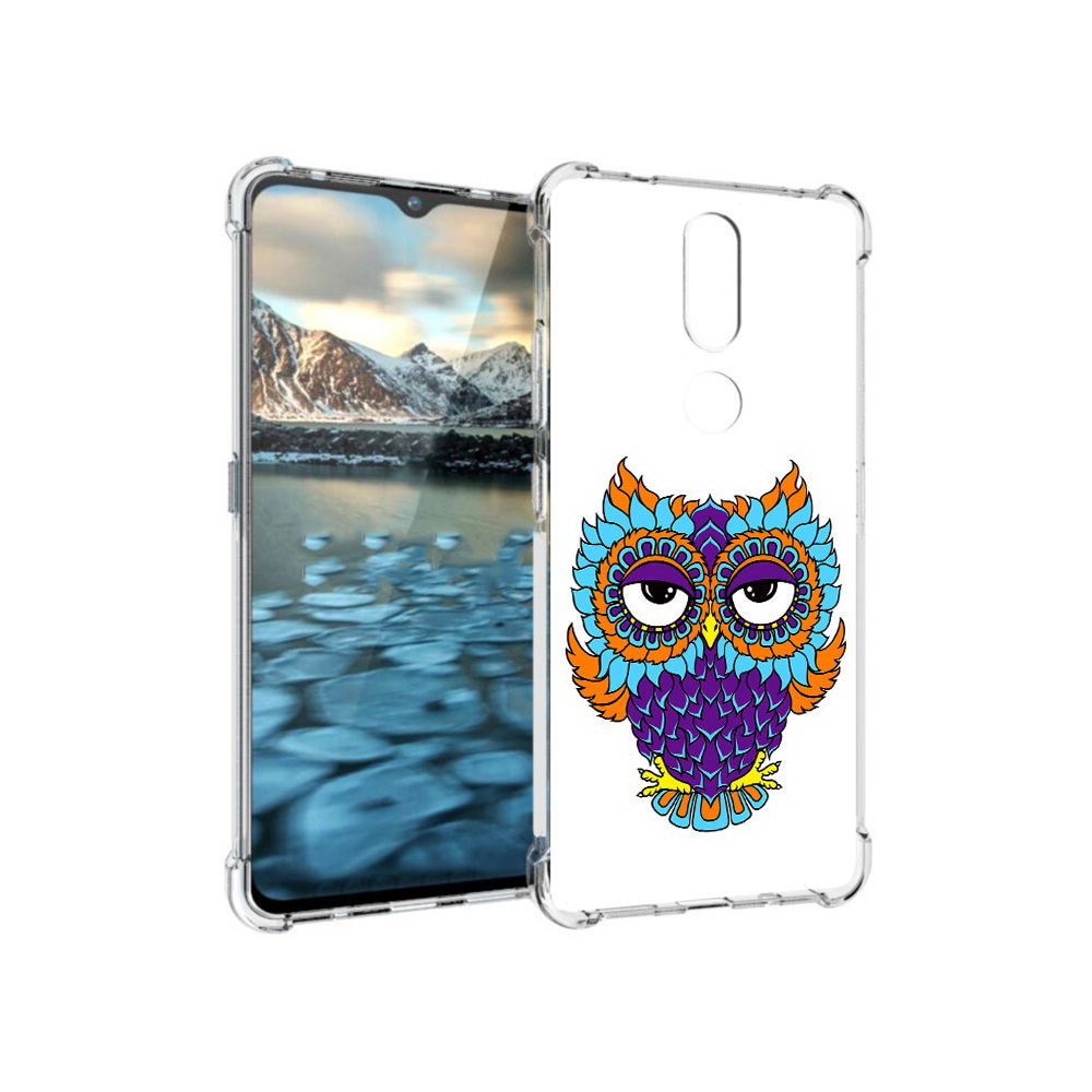 

Чехол MyPads Tocco для Nokia 2.4 Цветная сова (PT227049.107.198), Прозрачный, Tocco