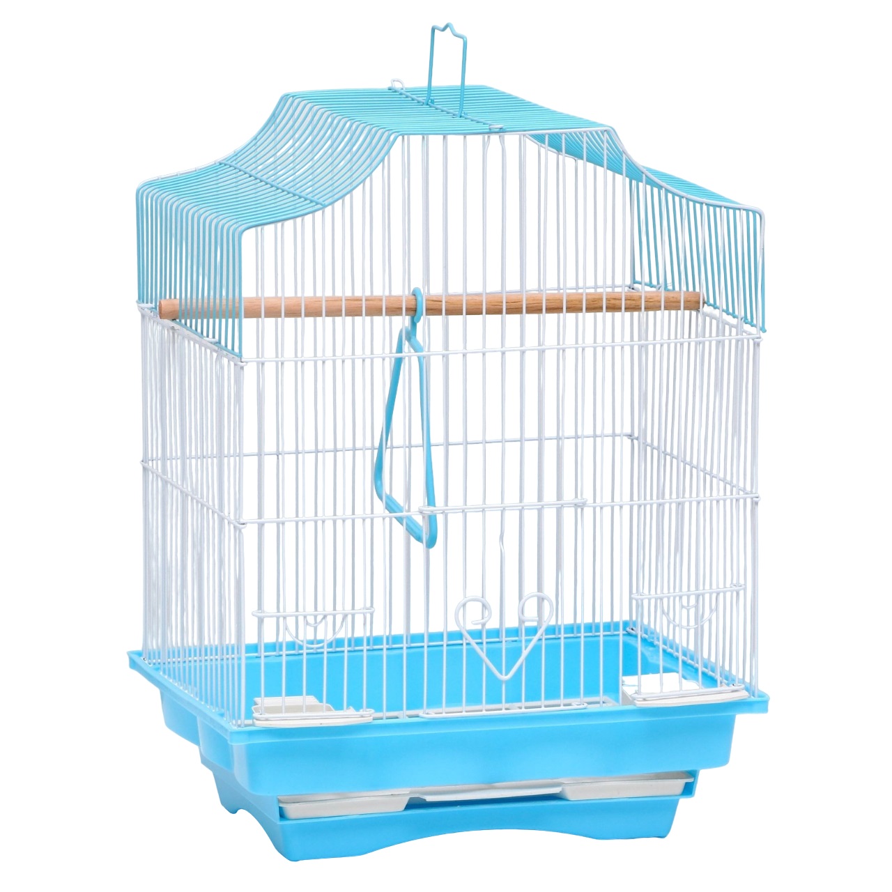 Клетка для птиц Пижон, 30 х 23 х 39 см,  голубая