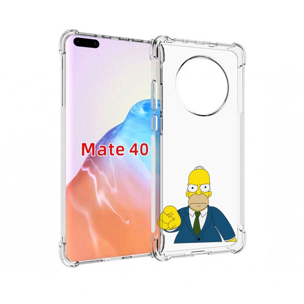 

Чехол MyPads Tocco для Huawei Mate 40 гомер-злой, Прозрачный, Tocco