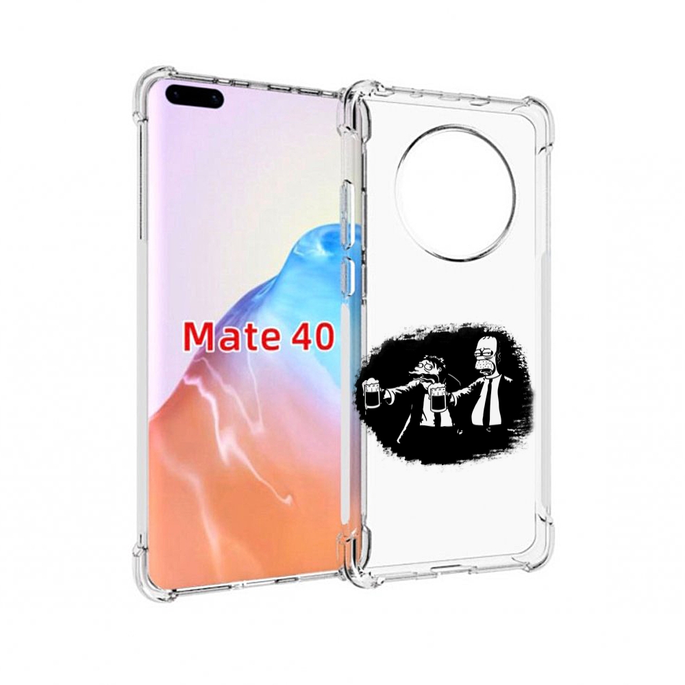 

Чехол MyPads Tocco для Huawei Mate 40 гомер пьет, Прозрачный, Tocco