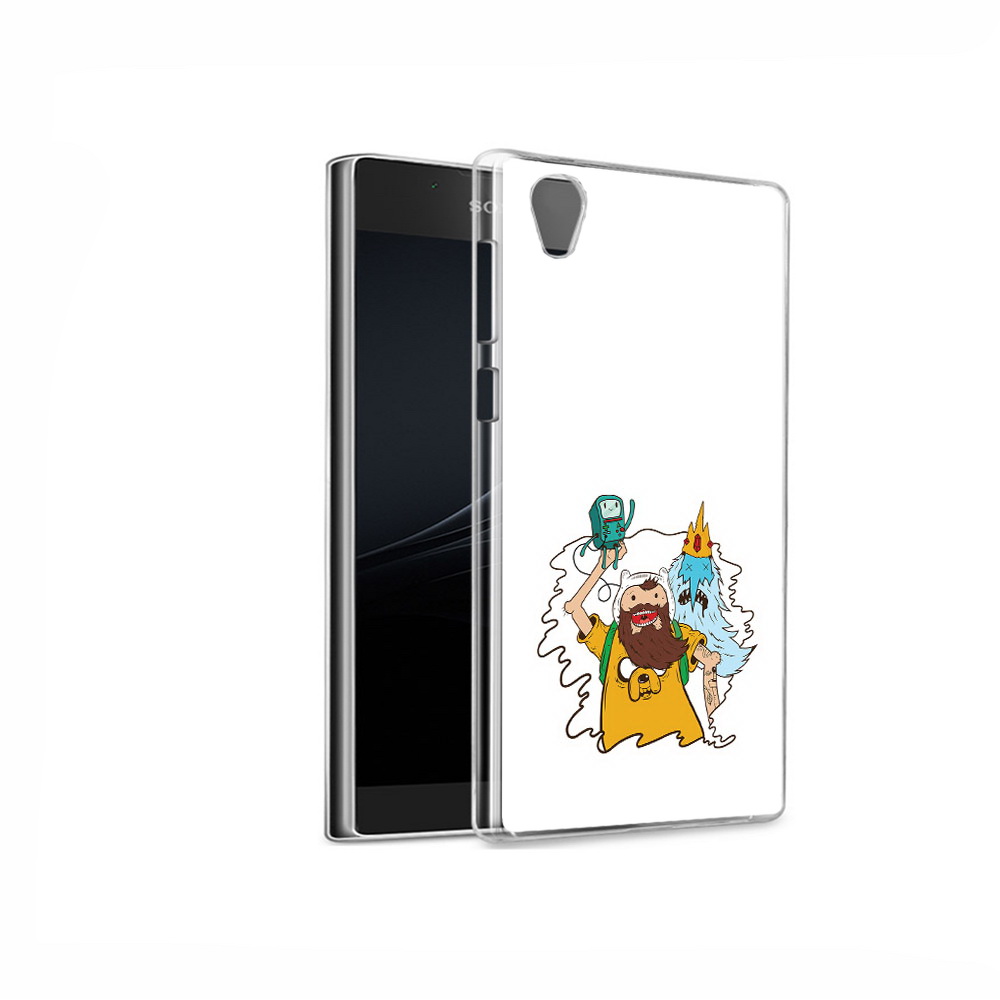 

Чехол MyPads Tocco для Sony Xperia L1 время приключений старый Финн (PT66853.250.279), Прозрачный, Tocco