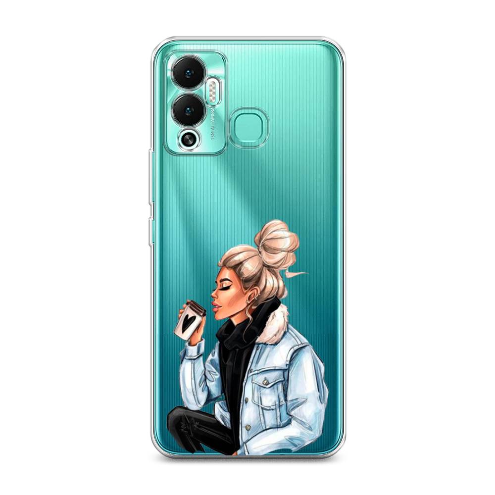 

Чехол Awog на Infinix Hot 12 Play "Cute girl", Разноцветный, 3101750-7