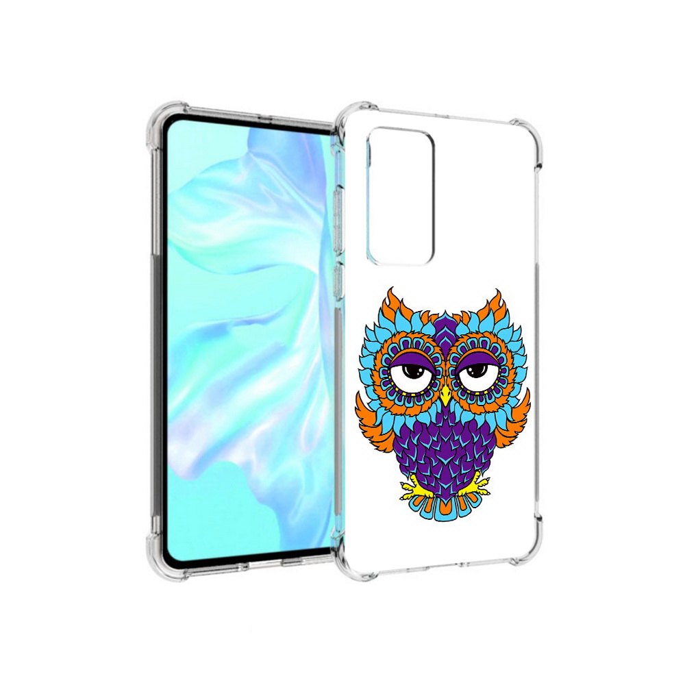 

Чехол MyPads Tocco для Huawei P40 Цветная сова, Прозрачный, Tocco