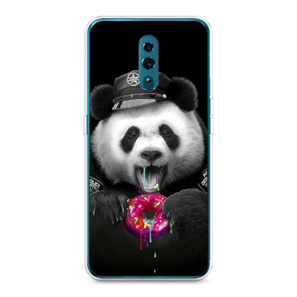 

Чехол Awog на Oppo Reno "Панда police", Разноцветный, 250750-2