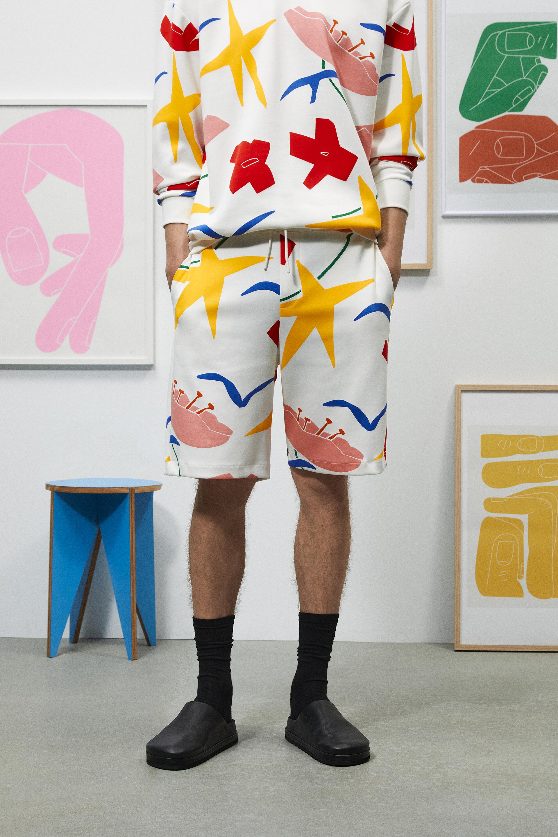 

Шорты мужские ZARA 04087314 белые L (доставка из-за рубежа), 04087314