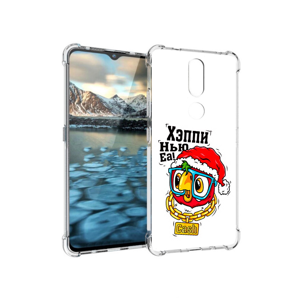 

Чехол MyPads Tocco для Nokia 2.4 Хэппи нью еа (PT227049.107.196), Прозрачный, Tocco