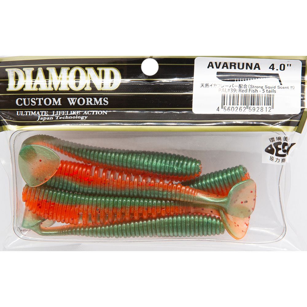 

Силиконовая приманка Grows Culture Avaruna 4 цвет pal39 red Fish 5 шт, Разноцветный, Avaruna 4