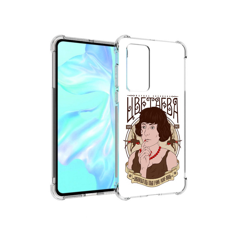 

Чехол MyPads Tocco для Huawei P40 Цветаева, Прозрачный, Tocco