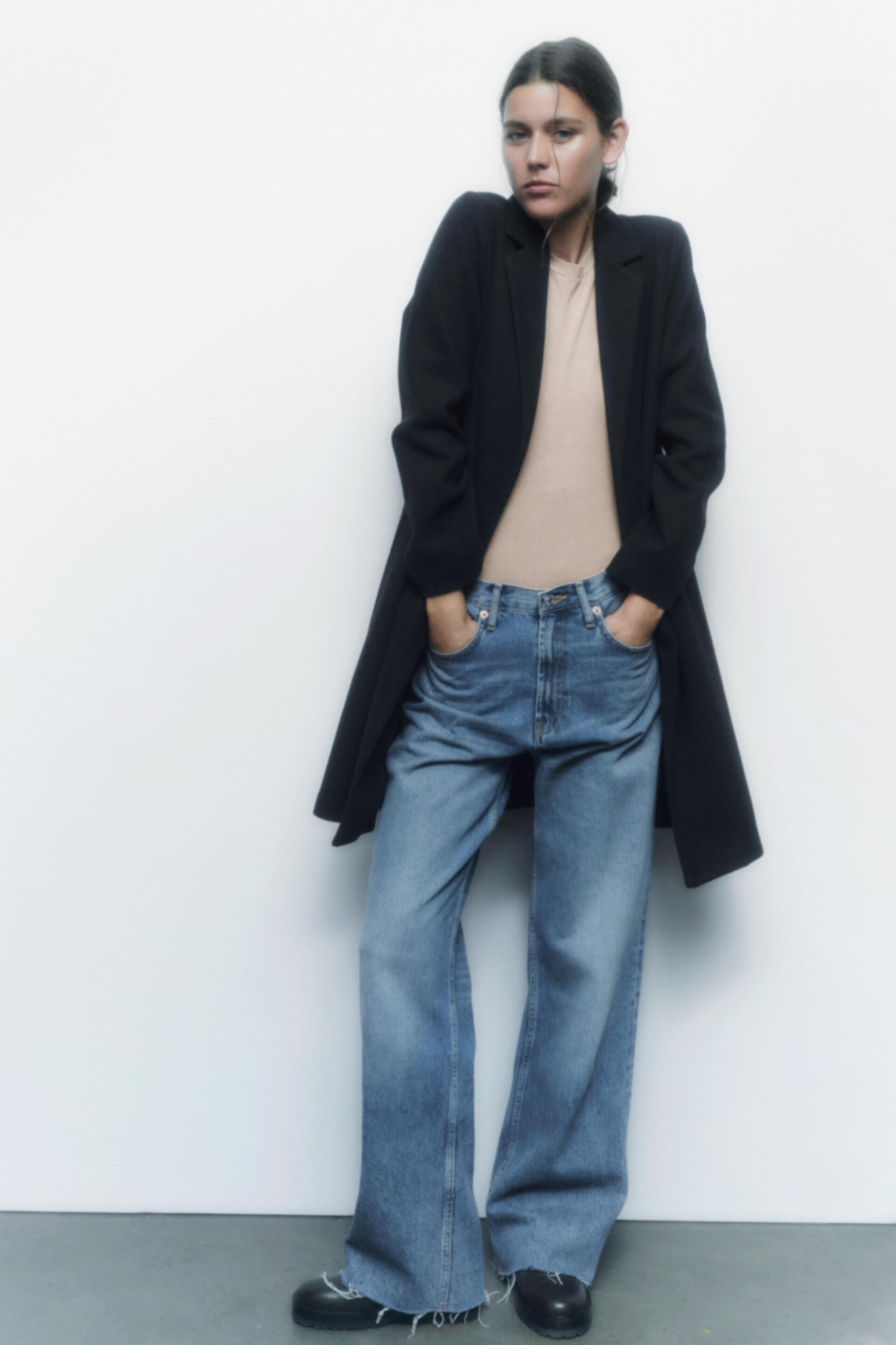 

Пальто женское ZARA 05070420 черное M, Черный, 05070420
