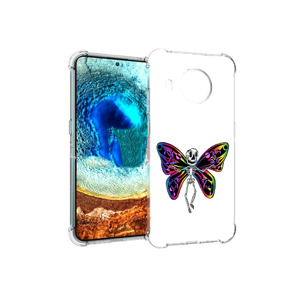 

Чехол MyPads Tocco для Nokia X20 эффект бабочки (PT159436.101.701), Прозрачный, Tocco