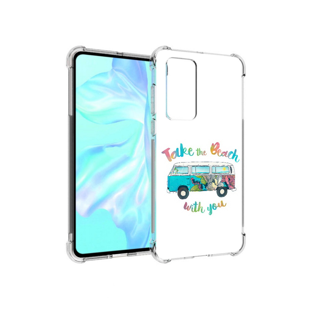Чехол MyPads Tocco для Huawei P40 Хиппи автобус