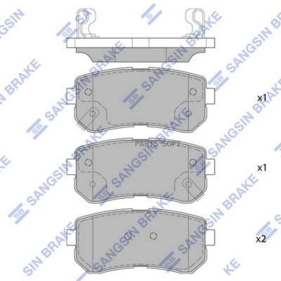 

Тормозные колодки Sangsin brake SP4113