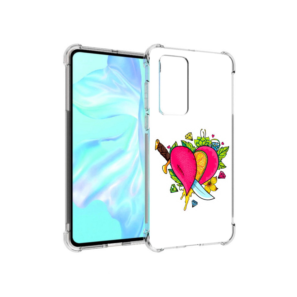 

Чехол MyPads Tocco для Huawei P40 Фруктовое сердце, Прозрачный, Tocco