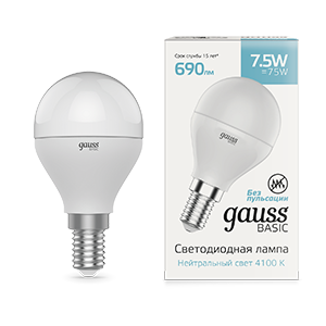 фото Упаковка ламп 10 штук лампа gauss filament а60 10w 930lm 2700к е27