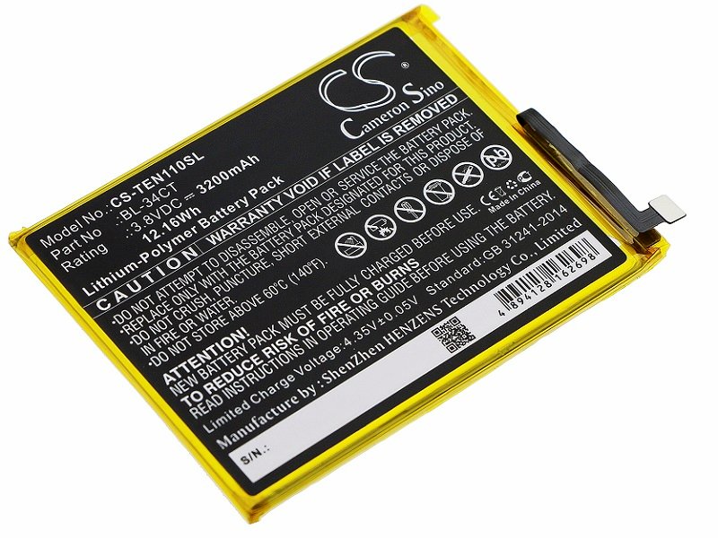 

Аккумулятор для телефона Tecno Camon 11S, iSky3, i4 (BL-34CT)