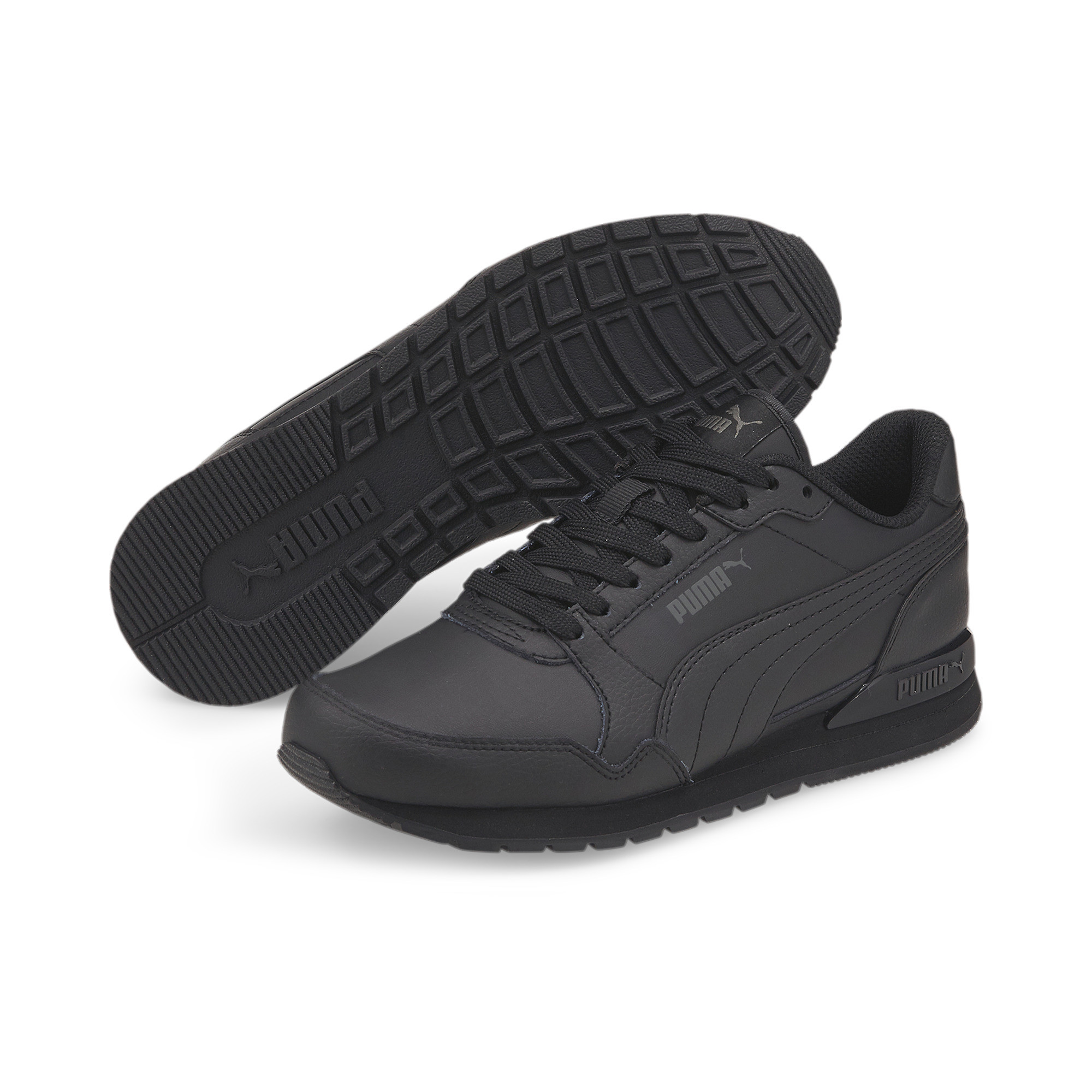 Кроссовки детские PUMA St Runner V3 Leather Youth Trainers Цв. черный р-р. 35