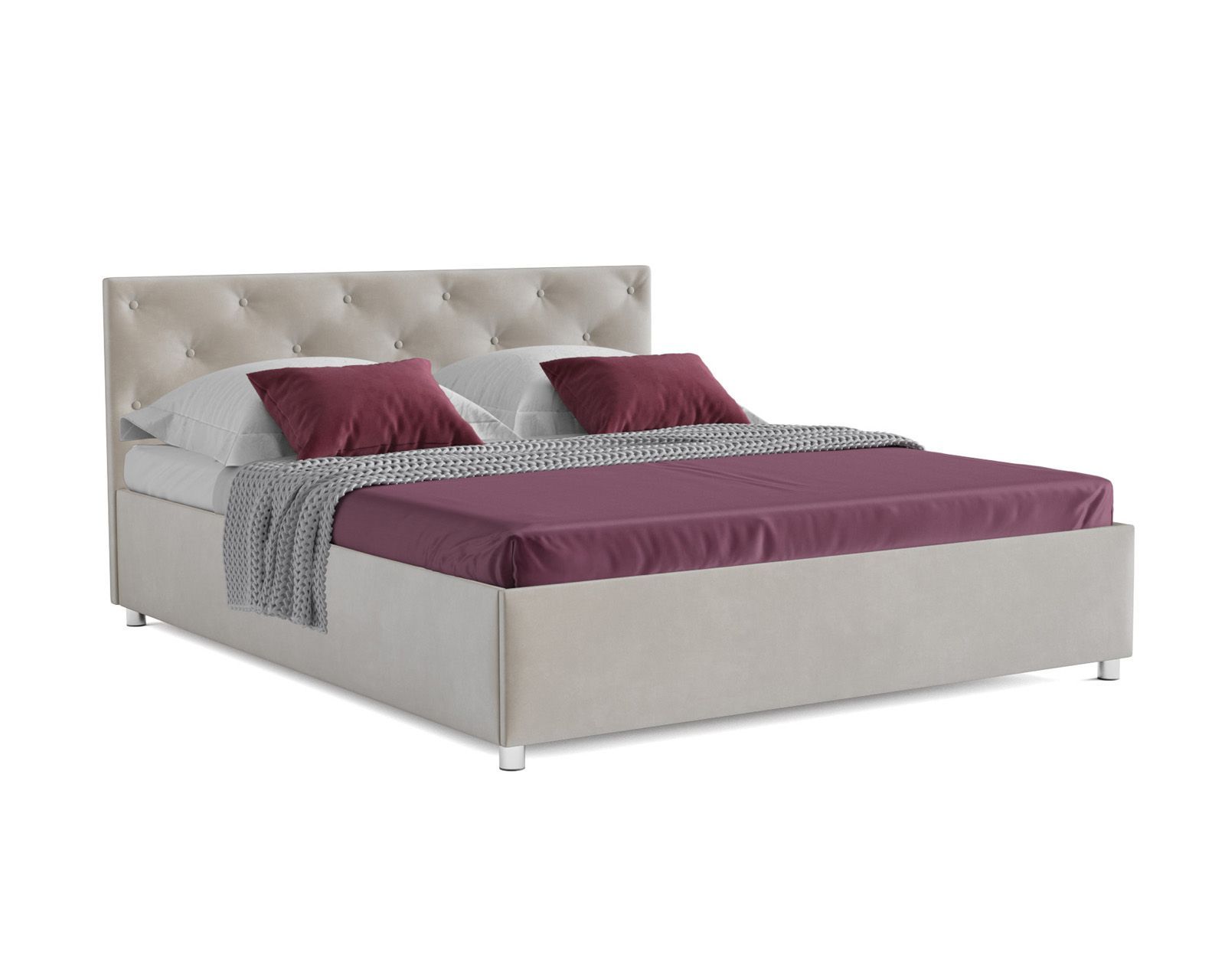 

Кровать  Классик, 140х190, Бархат бежевый / STAR VELVET 6 BEIGE, Классик 140 см