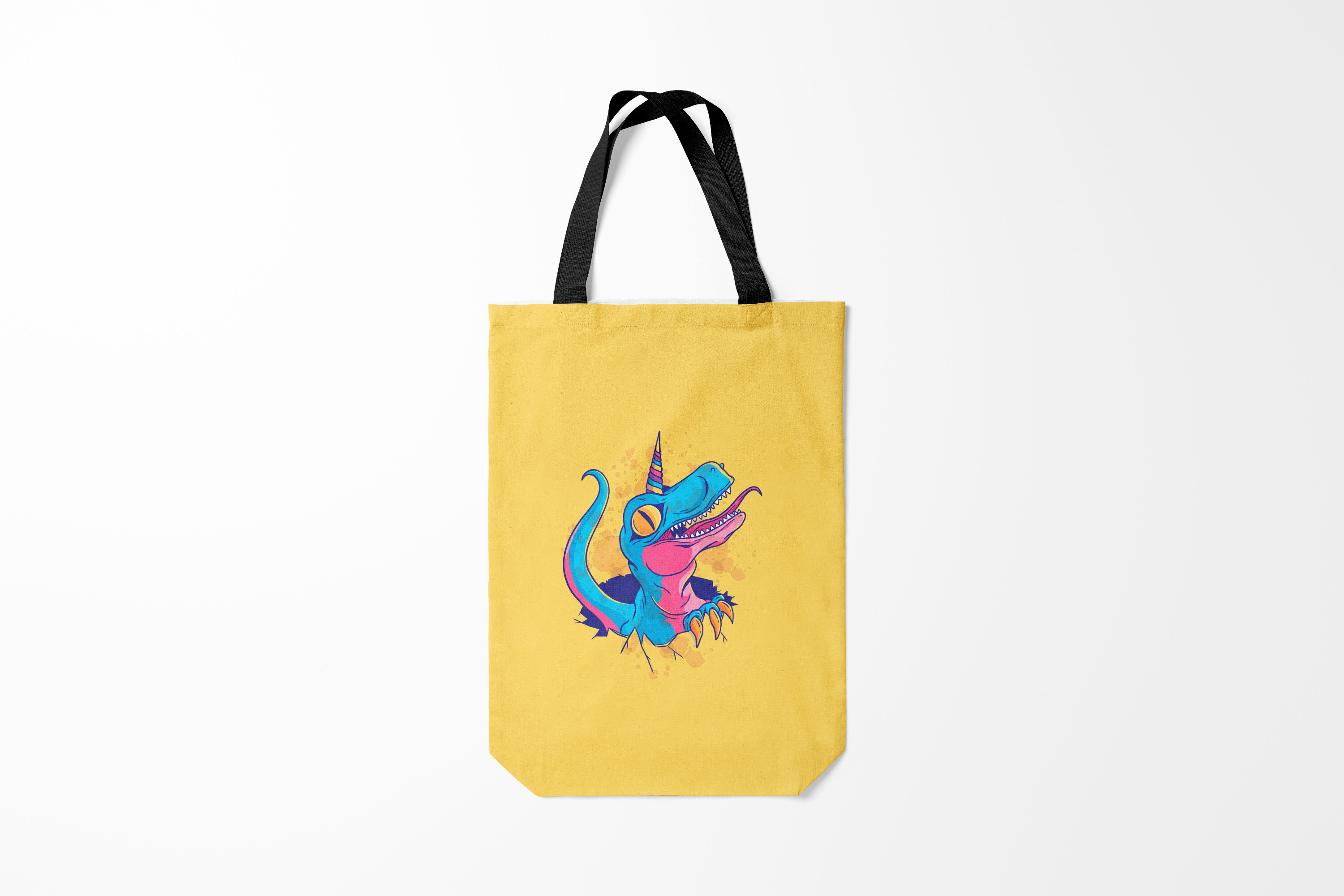 

Сумка шoппер унисекс Burnettie Динозавры Динозавр Единорог, желтый, Динозавры Динозавр Единорог