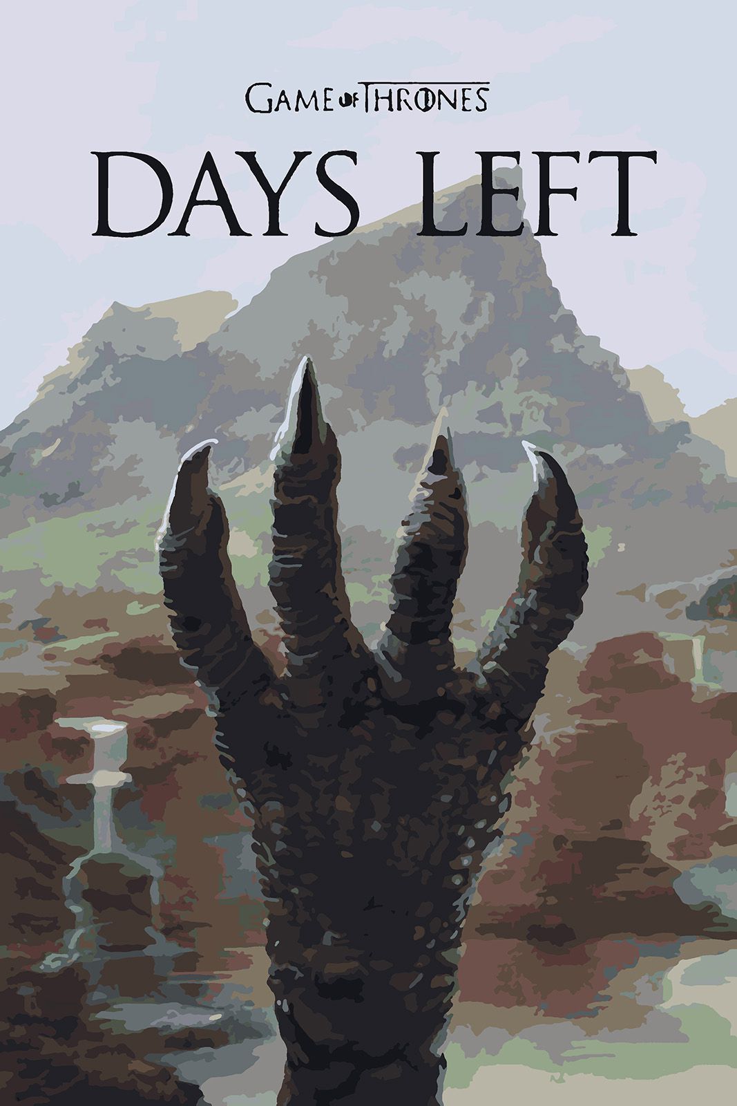 

Картина по номерам Красиво Красим Игра Престолов - Days left, 70 х 80 см, Игра Престолов - Days left