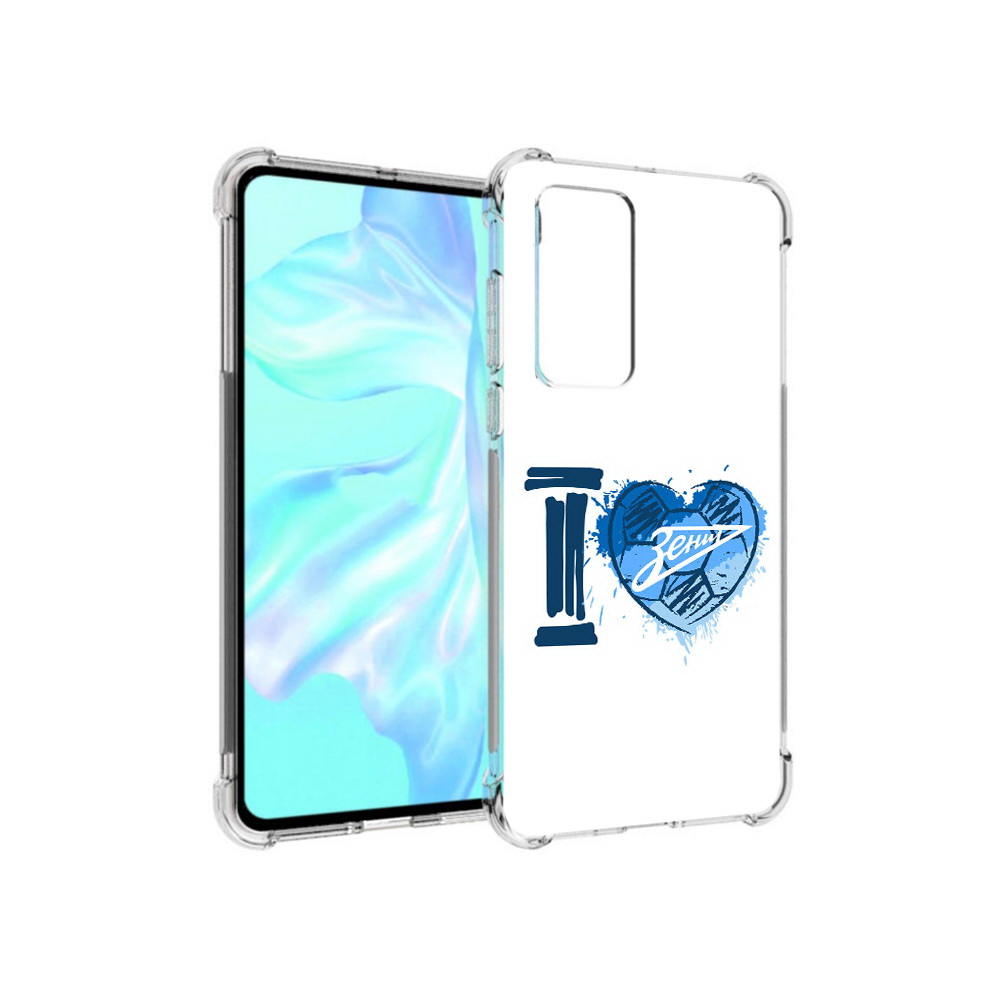 

Чехол MyPads Tocco для Huawei P40 ФК я люблю зенит, Прозрачный, Tocco