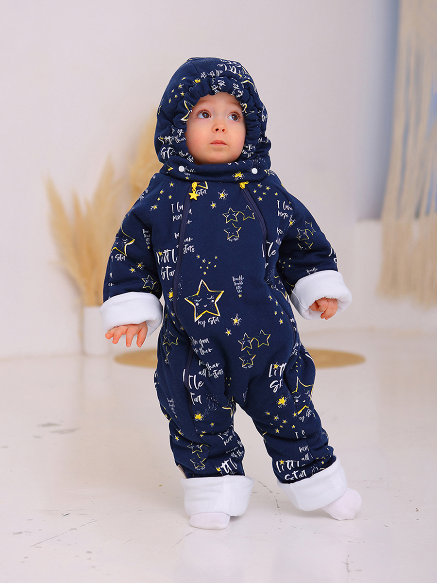 Комбинезон детский Babyglory Baby Smile темно-синий 80 3072₽