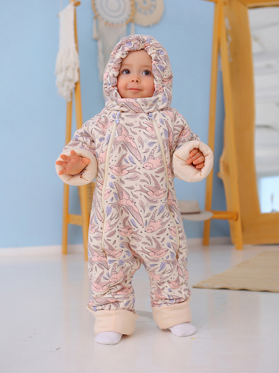 Комбинезон детский Babyglory Baby Smile бежевый 86 3077₽