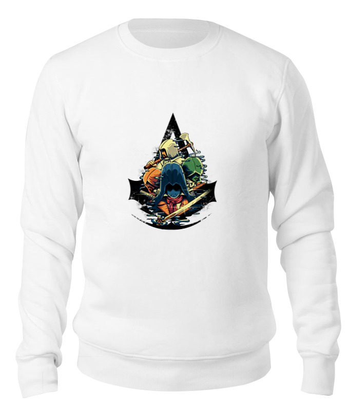 

Свитшот унисекс Printio Ассасины белый XS, Ассасины