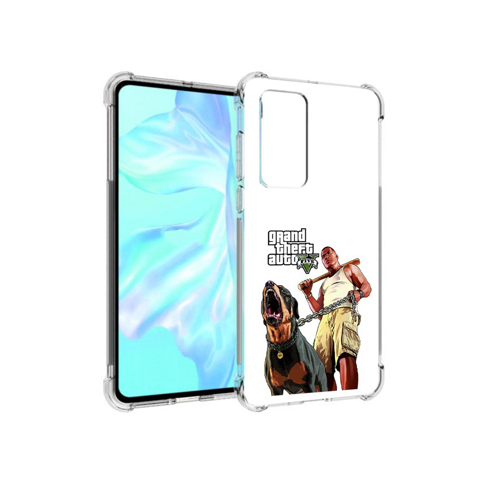

Чехол MyPads Tocco для Huawei P40 GTA грозная собака, Прозрачный, Tocco