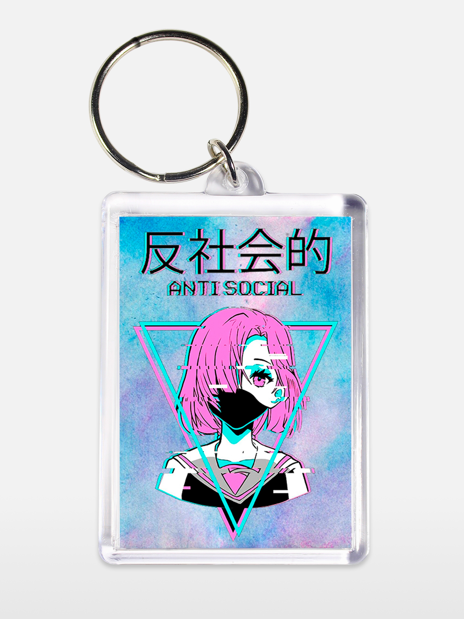 Брелок унисекс Аниме белый