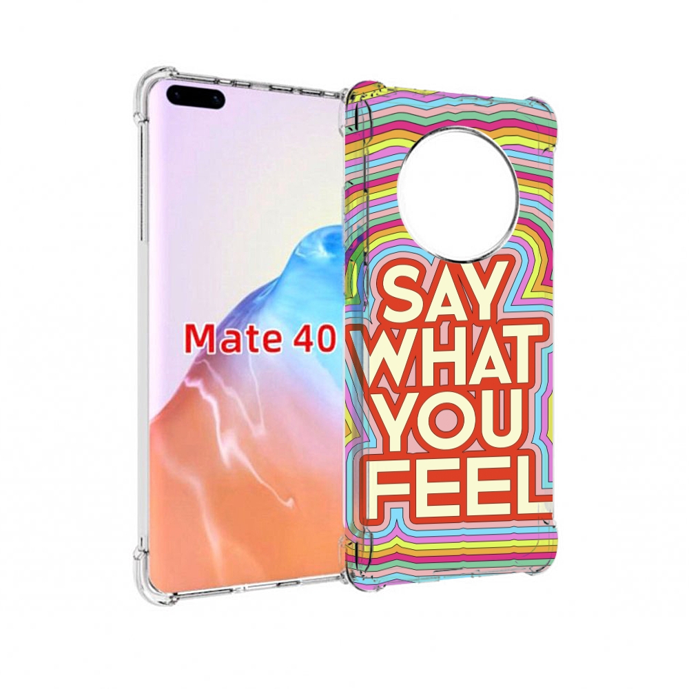 

Чехол MyPads Tocco для Huawei Mate 40 говори то что чувствуешь, Прозрачный, Tocco