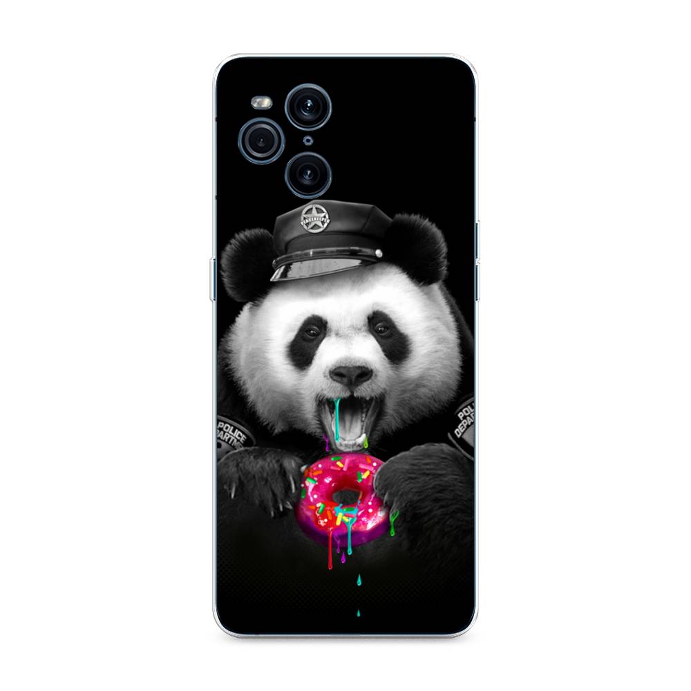 

Чехол Awog на Oppo Find X3 Pro "Панда police", Разноцветный, 255750-2