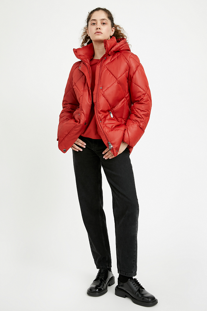 фото Куртка женская finn flare a20-12003 красная 3xl