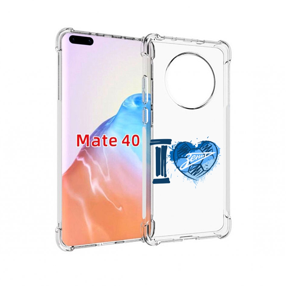

Чехол MyPads Tocco для Huawei Mate 40 ФК я люблю зенит, Прозрачный, Tocco